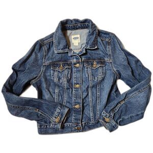 Old Navy Women’s Medium Denim Jacket Blue Classic Jean Jacket